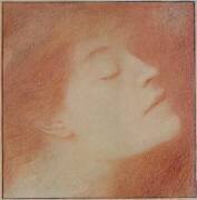 Head of a Woman (Fernand Khnopff) - Muzeo.com