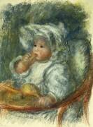 Jean Renoir dans un fauteuil - Enfant avec un biscuit (Auguste Renoir) - Muzeo.com