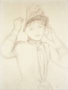 Jeune femme arrangeant son chapeau (Auguste Renoir) - Muzeo.com