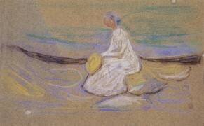 Jeune fille à la plage (Edvard Munch) - Muzeo.com