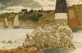 La Balise sur le Trieux (Henri Rivière) - Muzeo.com