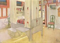La chambre à coucher (Carl Larsson) - Muzeo.com