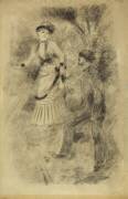 La descente du sommet : Jean Martin stabilise Hélène (Auguste Renoir) - Muzeo.com