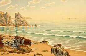 La Plage (Henri Rivière) - Muzeo.com