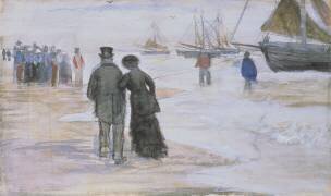 La plage de Scheveningen (Vincent van Gogh) - Muzeo.com