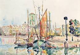 La Rochelle : Bateaux et maisons (Paul Signac) - Muzeo.com