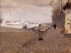La Seine à Paris (Giuseppe de Nittis) - Muzeo.com