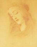 La Vierge d'après Botticelli (Fernand Khnopff) - Muzeo.com