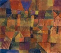 La ville aux trois dômes (Paul Klee) - Muzeo.com
