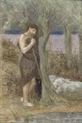 Le berger ou L'orage ou Pâtre gardant ses moutons (Pierre Puvis de Chavannes) - Muzeo.com