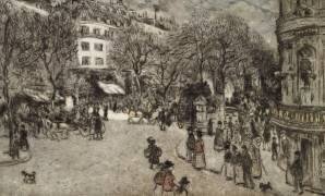 Le Boulevard des Italiens à Paris (Jean-François Raffaelli) - Muzeo.com