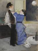 Le noeud de cravate (Jean-Louis Forain) - Muzeo.com
