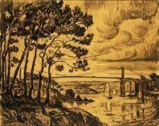Le Pont de Lezardrieux (Paul Signac) - Muzeo.com