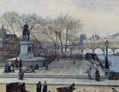 Le Pont Neuf et la statue d’Henri IV (Julien Renevier) - Muzeo.com