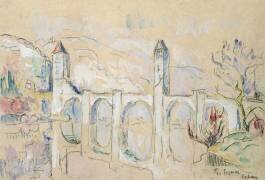 Le Pont Valentre, Cahors (Paul Signac) - Muzeo.com