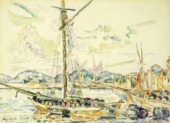 Le Port de Saint-Tropez (Paul Signac) - Muzeo.com
