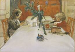 Le repas du soir (Carl Larsson) - Muzeo.com