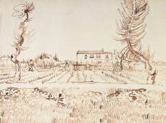Le travail des champs à Arles (Vincent van Gogh) - Muzeo.com