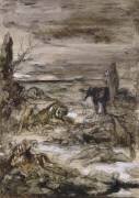 Les Animaux malades de la peste. Esquisse pour les fables de La Fontaine (Gustave Moreau) - Muzeo.com
