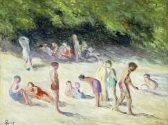 Les baigneurs de Méricourt (Maximilien Luce) - Muzeo.com
