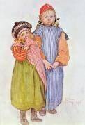 Les enfants de Carpenter Hellberg (Carl Larsson) - Muzeo.com