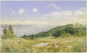 Les palissades (John William Hill) - Muzeo.com