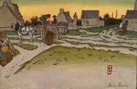 L'heure du pain à la Ville-Hue (Henri Rivière) - Muzeo.com