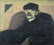 L'homme à l'oreille rouge, Portrait de Gorki (Léon Spilliaert) - Muzeo.com