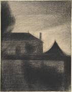 Maison au crépuscule (Georges Seurat) - Muzeo.com