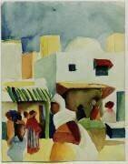 Marché à Tunis I (August Macke) - Muzeo.com