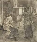 Mary Cassatt au Louvre, Musée des Antiques (Edgar Degas) - Muzeo.com