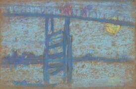 Nocturne : Pont de Battersea (James Abbott McNeill Whistler) - Muzeo.com