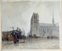 Notre Dame vue du Pont au Double (Frank Myers Boggs) - Muzeo.com