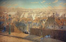 Paris, Vue de Montmartre (Henri Rivière) - Muzeo.com