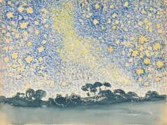 Paysage avec des étoiles (Henri-Edmond Cross) - Muzeo.com