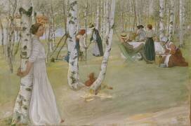 Petit-déjeuner en plein air (Carl Larsson) - Muzeo.com