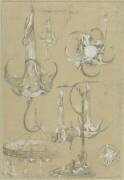 Planche pour les documents décoratifs lampes-fleurs, et suspension (Alfons Mucha) - Muzeo.com