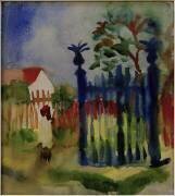 Porte de jardin (August Macke) - Muzeo.com