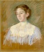 Portrait de mademoiselle Mellon, en buste, de face (Mary Cassatt) - Muzeo.com
