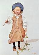 Portrait d'une jeune fille (Carl Larsson) - Muzeo.com