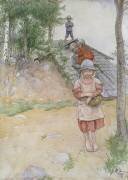Près de la cellier (Carl Larsson) - Muzeo.com