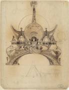 Projet pour le Pavillon de l'Homme de l'Exposition Universelle de 1900 (Alfons Mucha) - Muzeo.com