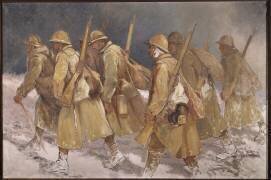 Retour des tranchées. Ceux de Verdun, 1916 (Léon Broquet) - Muzeo.com