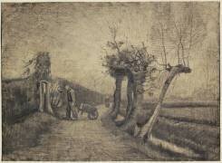 Route derrière le jardin du presbytère à Nuenen (Vincent van Gogh) - Muzeo.com