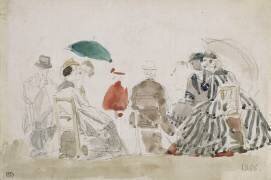 Scène de plage (Eugène Boudin) - Muzeo.com