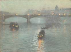 Soirée sur la Seine (Lovell Birge Harrison) - Muzeo.com