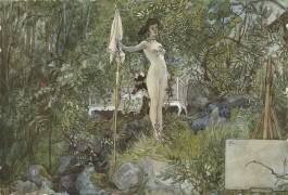 Studio en plein air (Carl Larsson) - Muzeo.com
