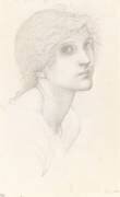 Tête de jeune femme (Edward Burne-Jones) - Muzeo.com