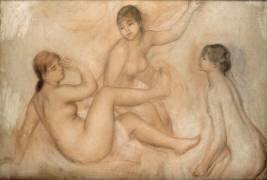 Trois Baigneuses au bord de l'eau (Auguste Renoir) - Muzeo.com