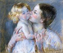 Un Baiser à Bébé Anne (Mary Cassatt) - Muzeo.com